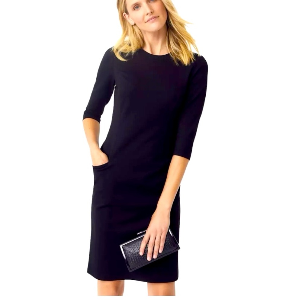 NWT J McLaughlin catalyst dress solid black sz small